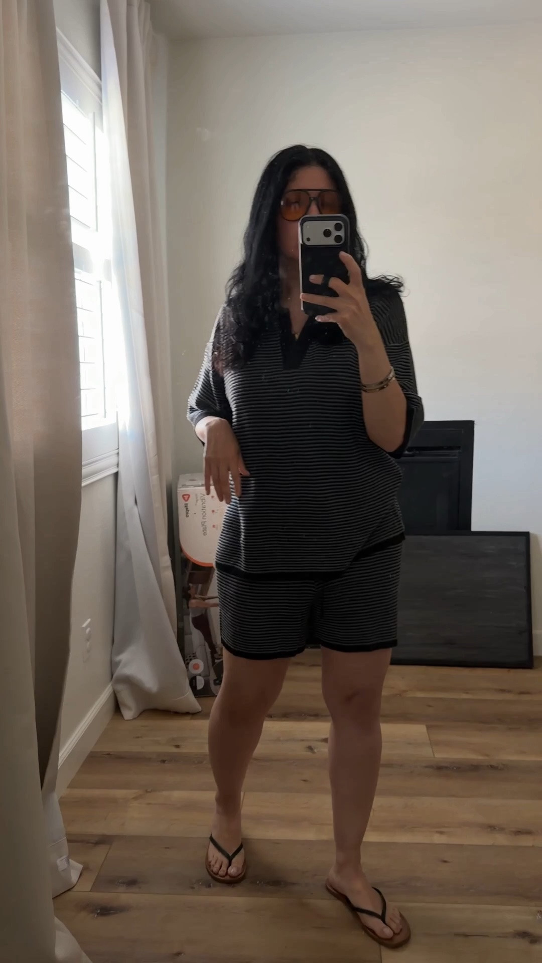 I’m wearing a medium. Go up a size if you like an oversized fit.

#LTKootd #LTKmomlife #LTKgrwm