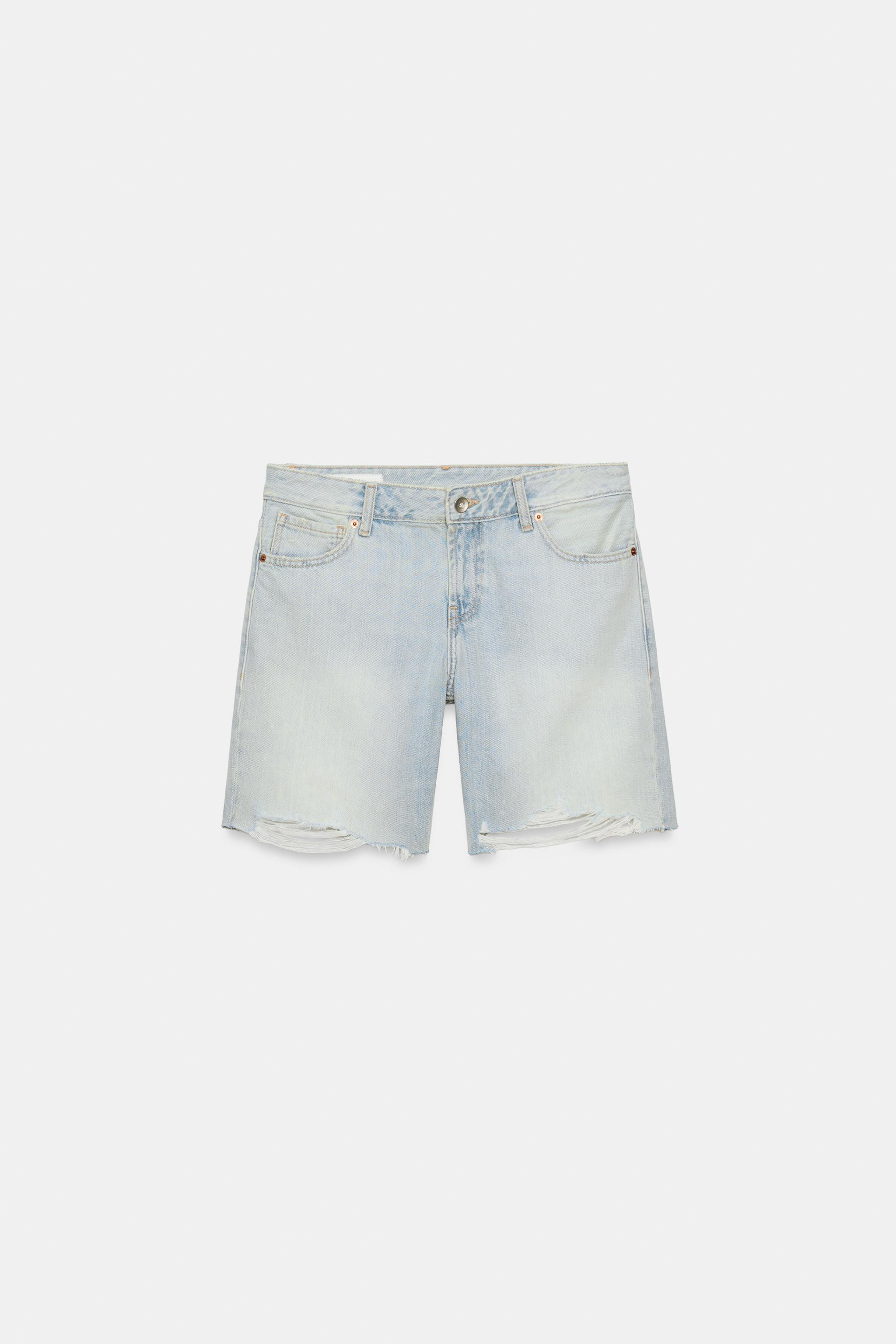 TRF MID RISE DENIM SHORTS | Zara US