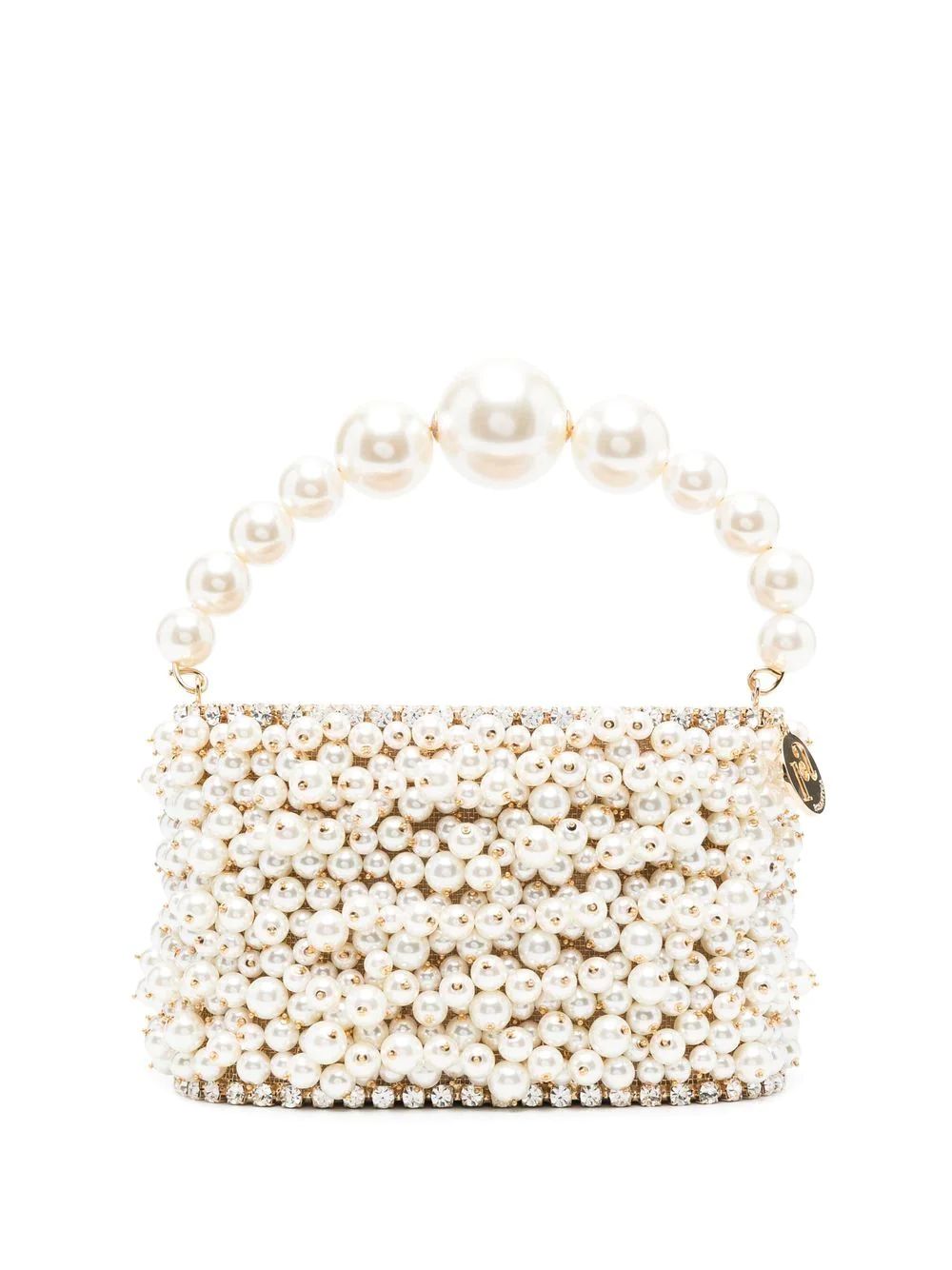 pearl-embellished tote bag | Farfetch Global