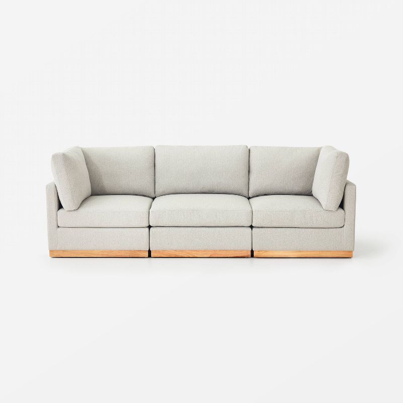 3pc Woodland Hills Modular Sofa Light Gray - Threshold&#8482; designed with Studio McGee | Target