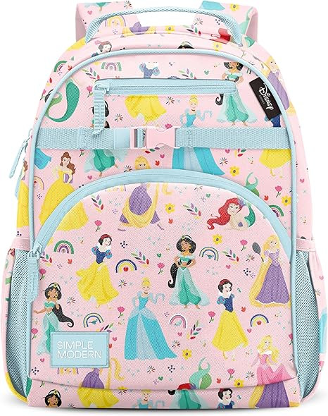 Simple Modern Large Disney Kids Backpack for School Girls and Boys | Princesses Elementary Backpa... | Amazon (US)
