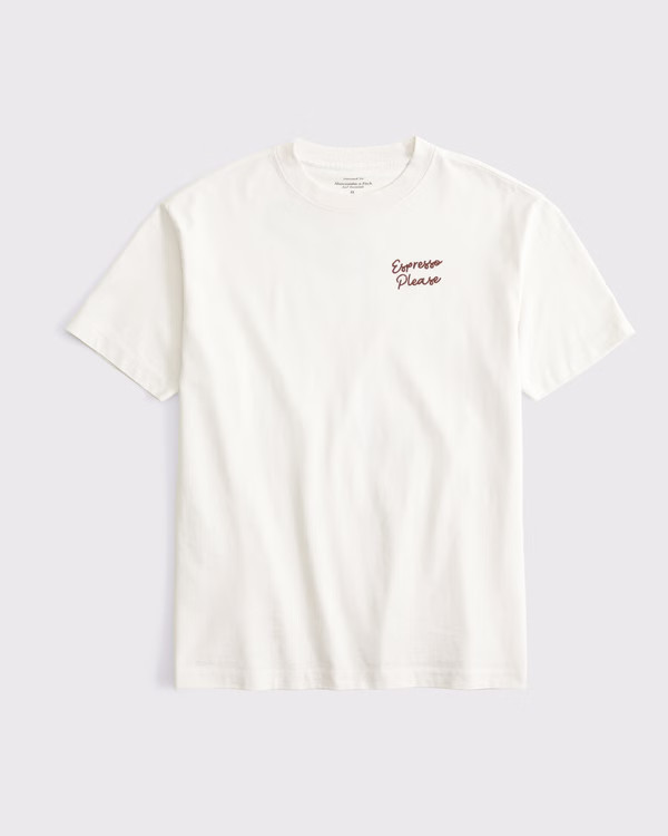 Oversized Espresso Martini Graphic Tee | Abercrombie & Fitch (UK)