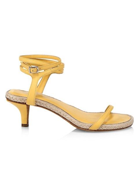 Yasmine Ankle-Strap Leather Espadrille Sandals | Saks Fifth Avenue