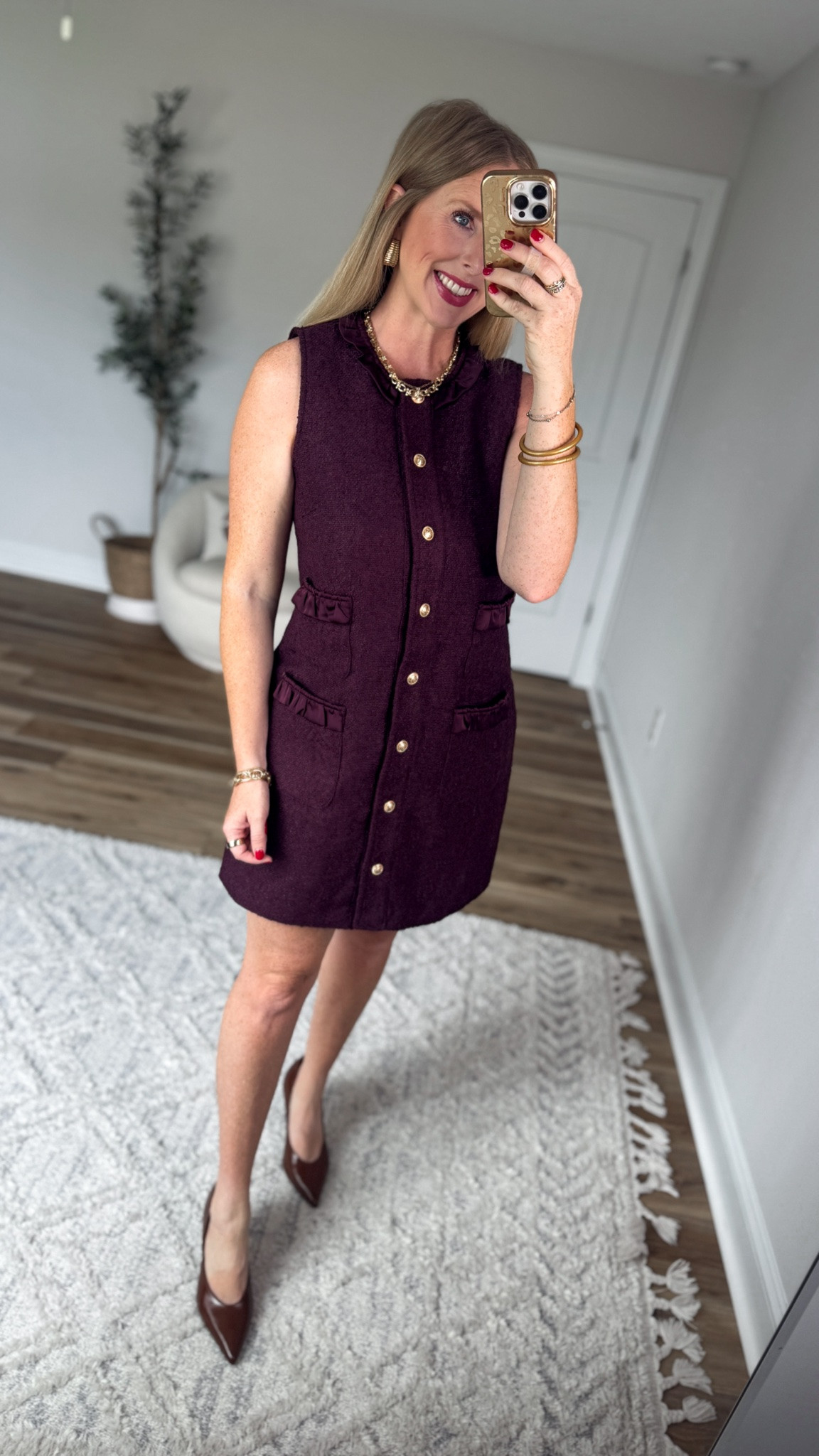 Weekend Walmart Wins try-on
Gold button shift dress- medium

#LTKootd #LTKWorkwear