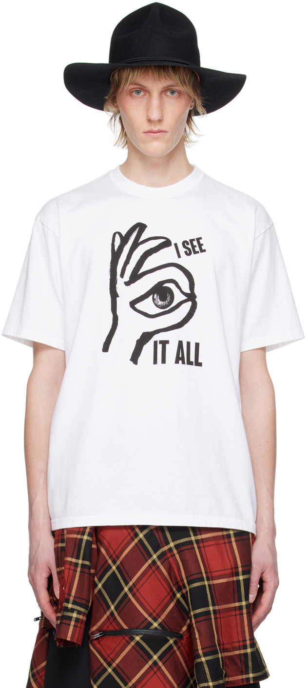 UNDERCOVER White Graphic T-Shirt | SSENSE