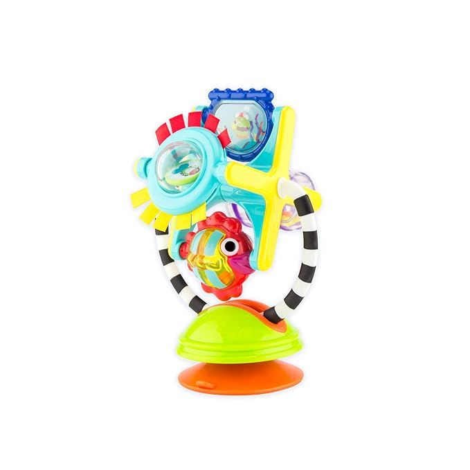 Sassy Fishy Fascination Station 2-in-1 Suction Cup High Chair Toy | Developmental Tray Toy for Ea... | Amazon (US)