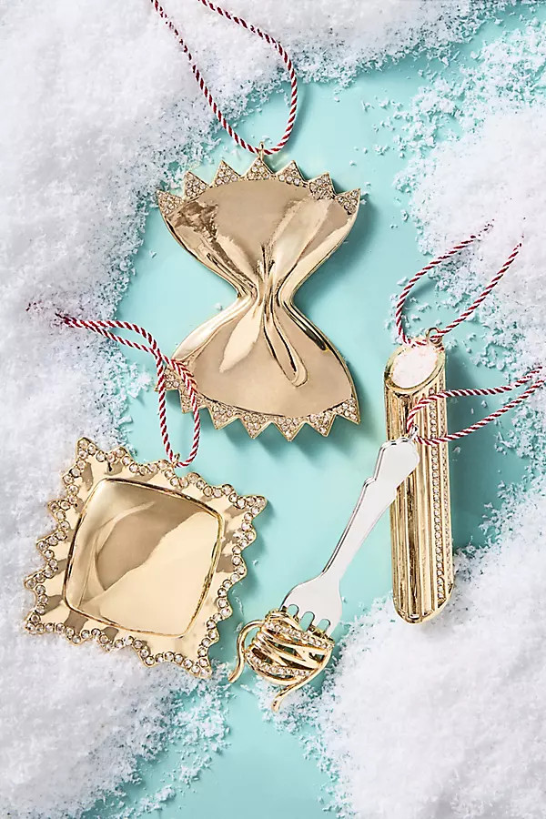 BaubleBar x Anthropologie Jeweled Pasta Ornament | Anthropologie (US)