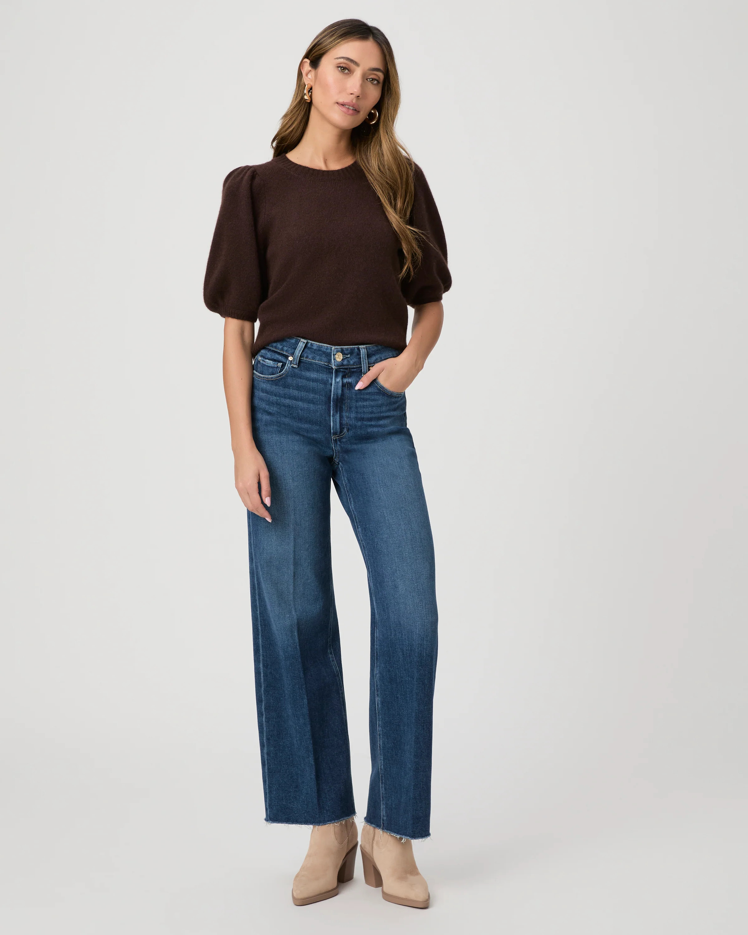Anessa 31" Wide Leg Jean | Paige