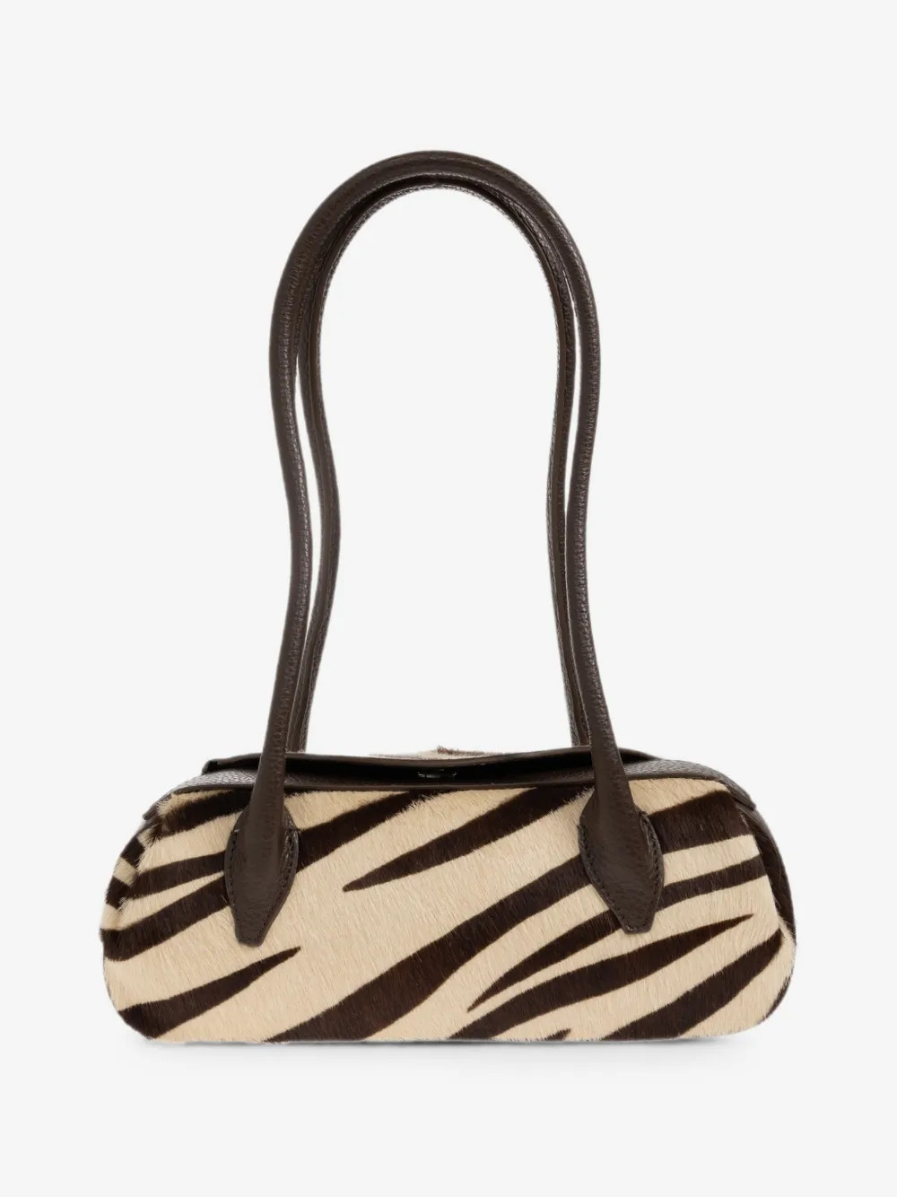Oyster zebra-print shoulder bag | Farfetch Global