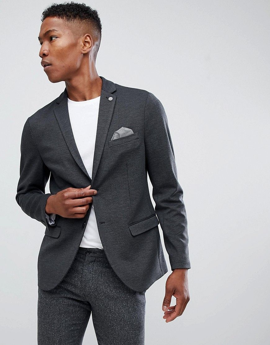 Selected Homme Slim Fit Blazer - Gray | ASOS US
