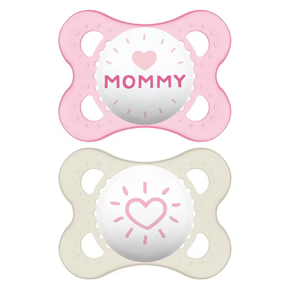 MAM Love & Affection Pacifier 0-6 Months - 2ct Pink | Target