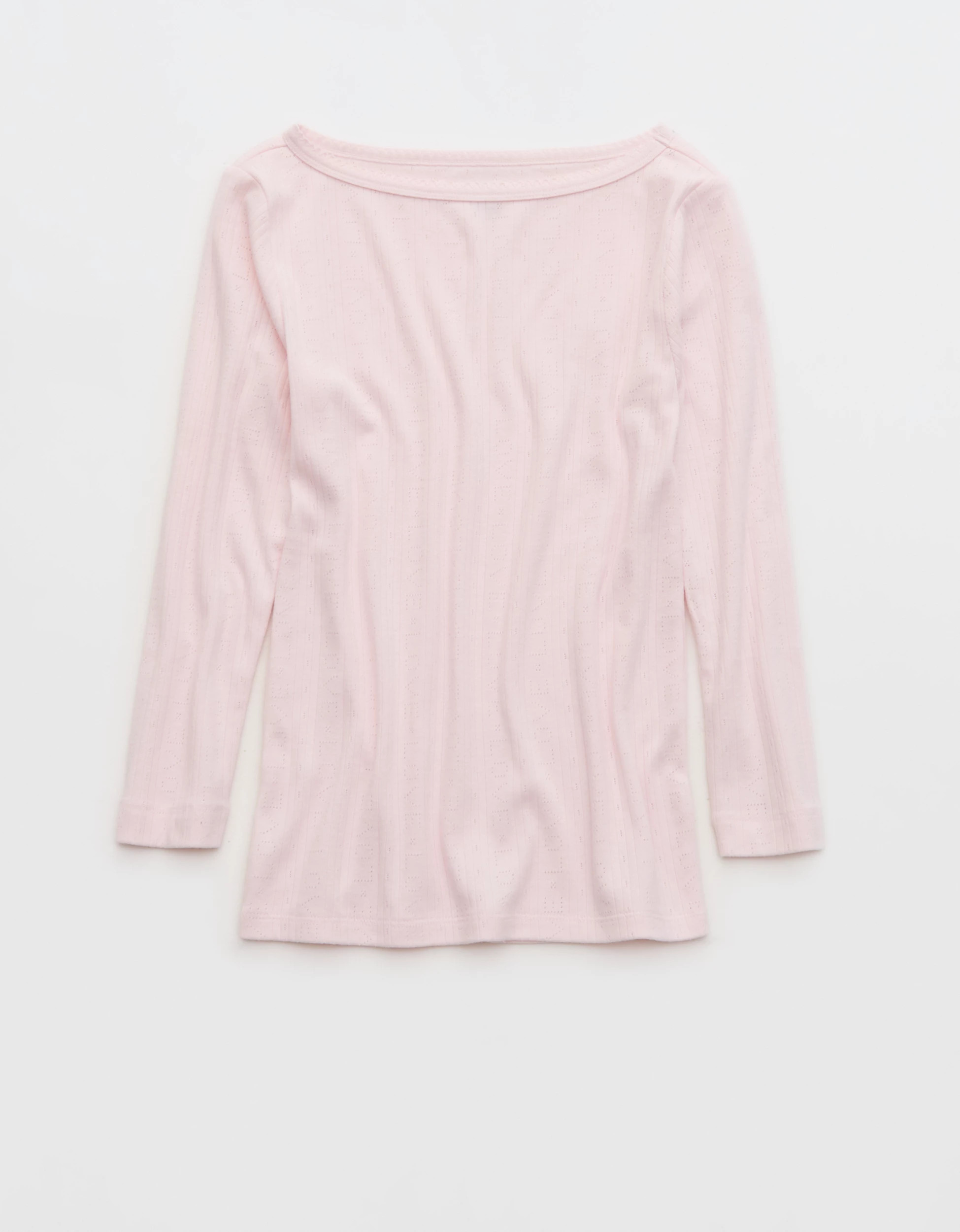 OVERSLEPT by Aerie Pointelle Elbow Sleeve Top | Aerie