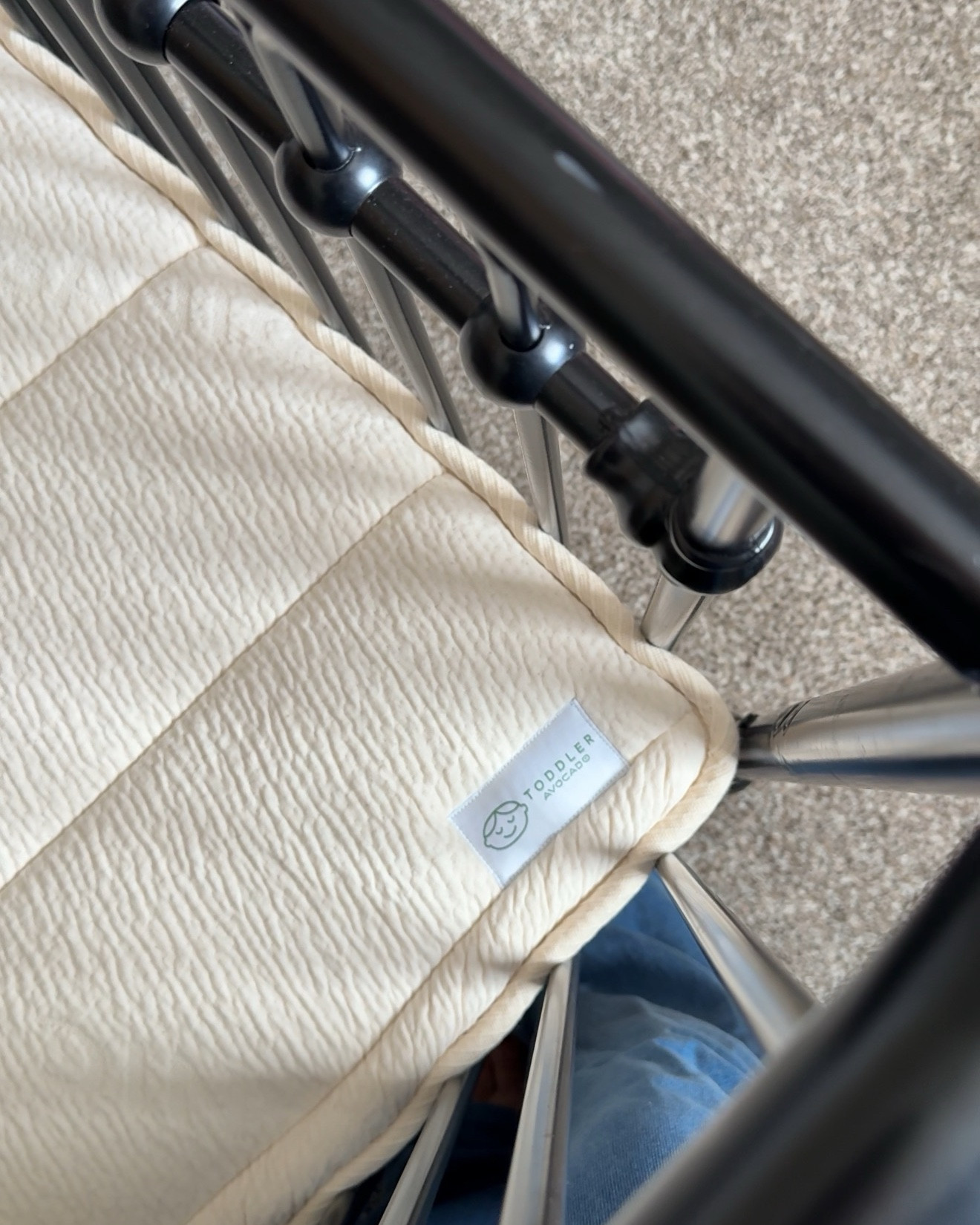 Baby girls first mattress! We went with the Avocado Mattress ☁️ #nursery #cribmattress 