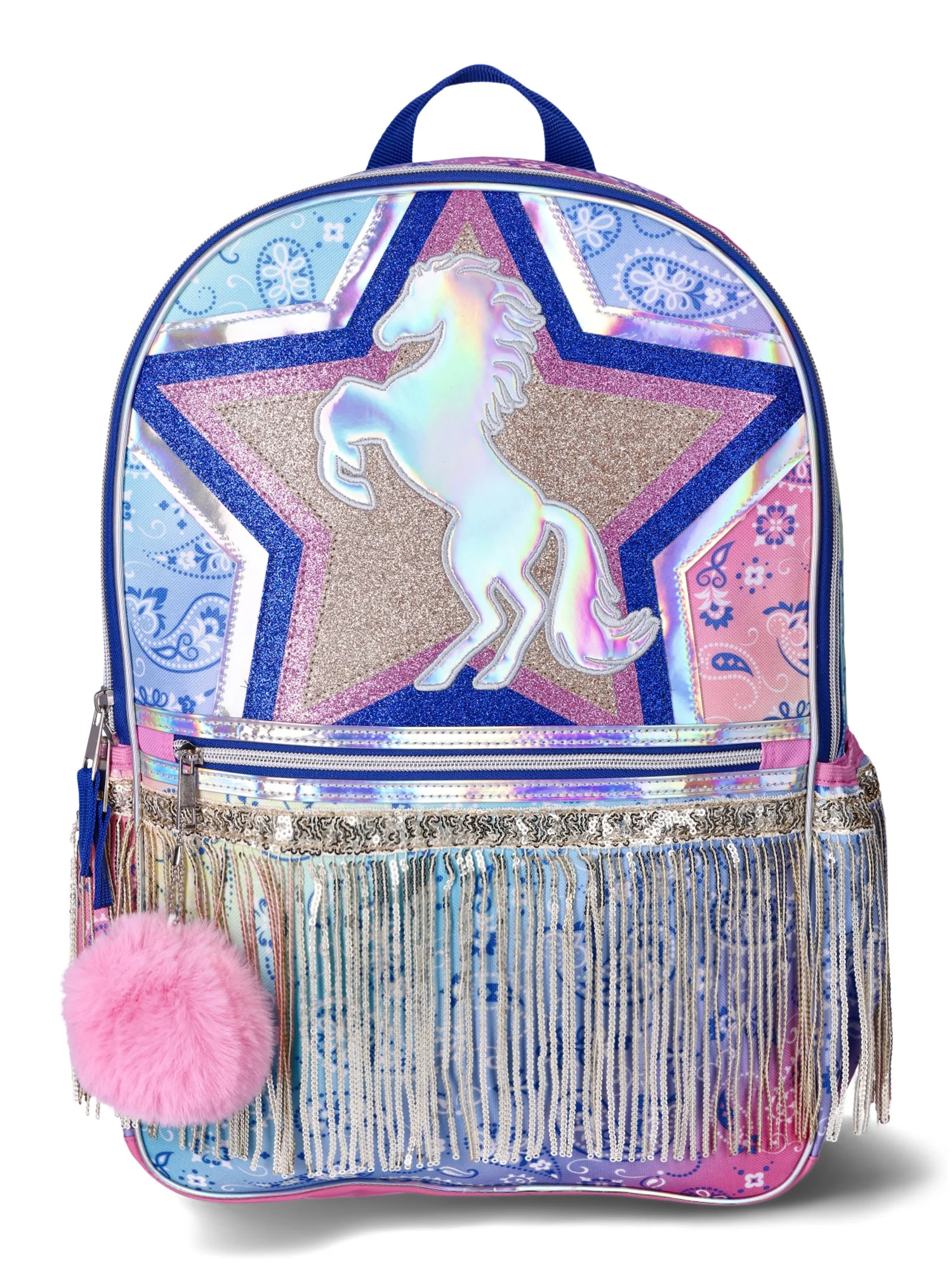 Wonder Nation Kids Rodeo Runway Tickled Pink 17" Backpack, Pink | Walmart (US)