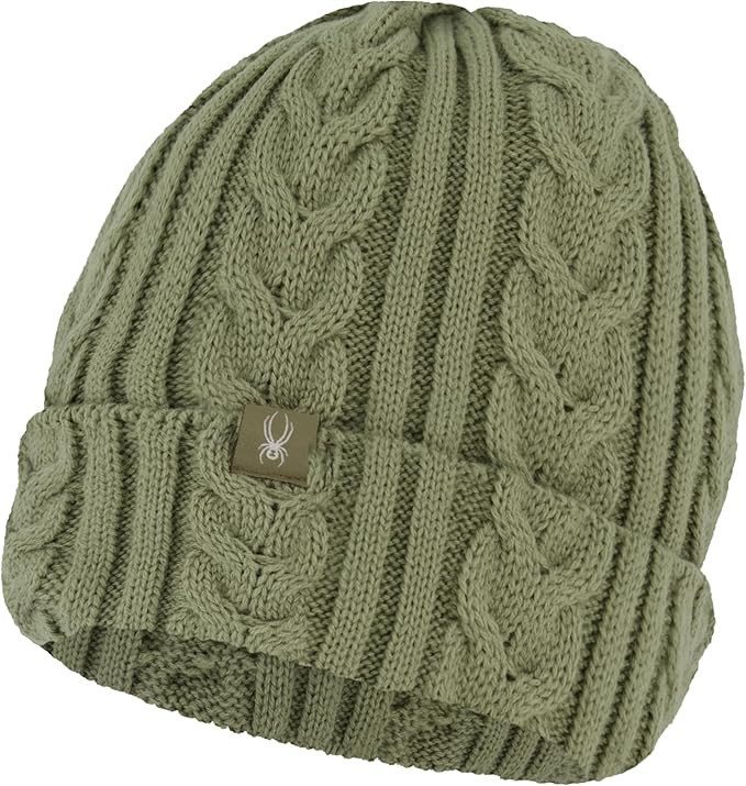 Spyder Womens Fleece Lined Cable Knit Beanie | Amazon (US)