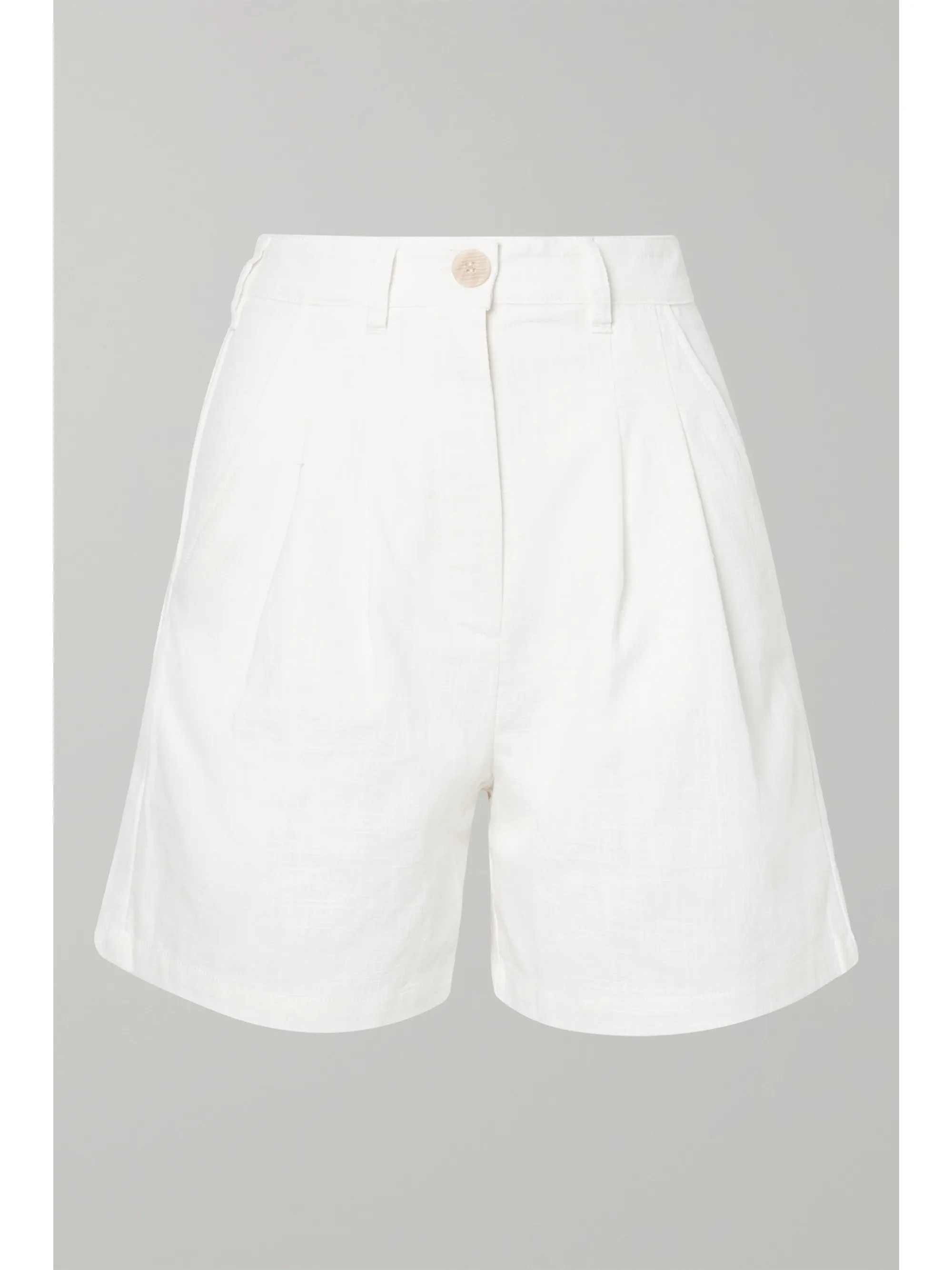 White Henry linen and cotton-blend shorts | L.F.Markey | NET-A-PORTER | NET-A-PORTER (US)