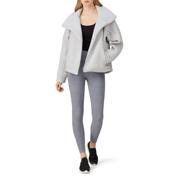 Lululemon Show Me The Faux Sherpa Jacket grey | Rent the Runway