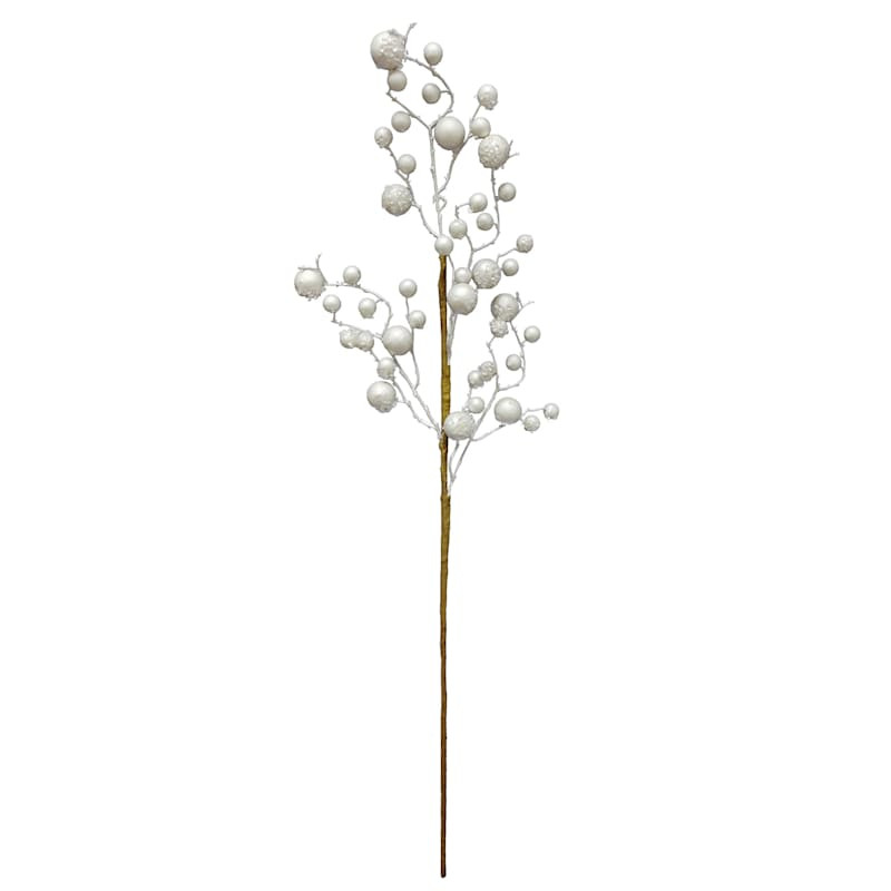 White Berry Twig Spray, 30" | At Home