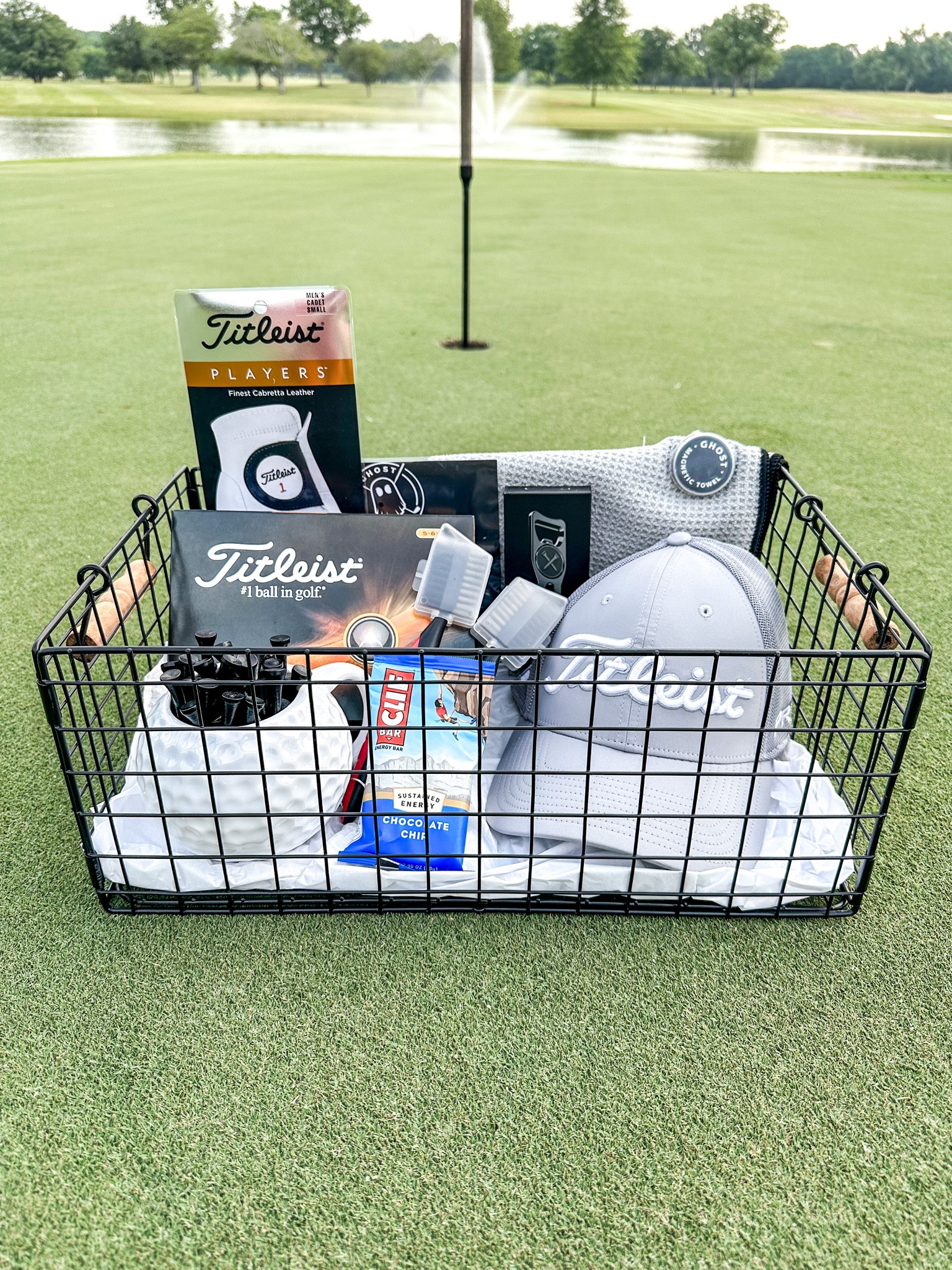 Father’s Day Gift Basket for the Golfer ⛳️ 
Items I included: golf balls, tees, glove, golf club brush, magnetic towel, hat, coffee cup, energy bar, and a divot tool + ball marker

#LTKSeasonal #LTKGiftGuide #LTKmens