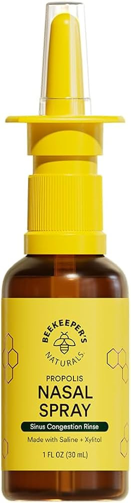 Beekeeper's Naturals Nasal Spray for Adults with Propolis, Xylitol & Saline, Clears Nasal Congest... | Amazon (US)