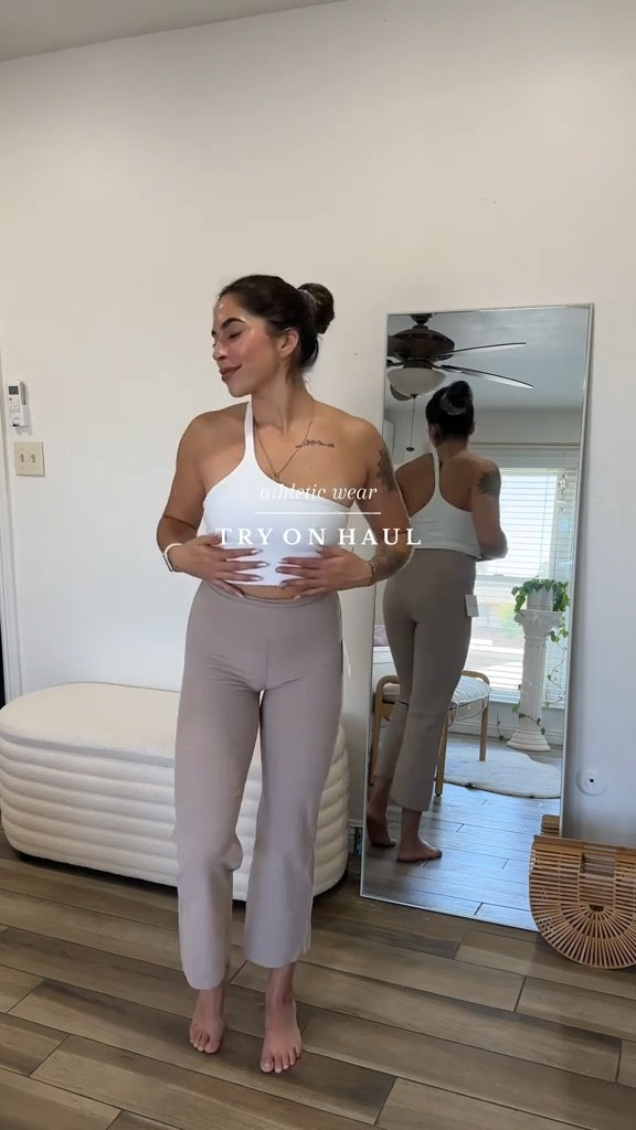 Beyond Yoga athletic wear try on haul!   Obsessed with these pieces, they’re buttery soft and feel so good on your body! (+ they’re actually sweat proof!)
For reference I ordered everything in a size small, I’m postpartum— 130 lbs. 5’4” 🤍🫶🏼🧘🏽‍♀️

#LTKVideo #LTKfitness