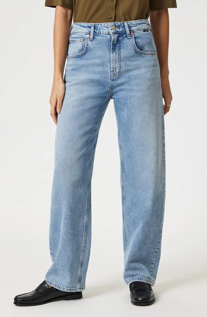 Nica High Waist Barrel Leg Jeans | Nordstrom