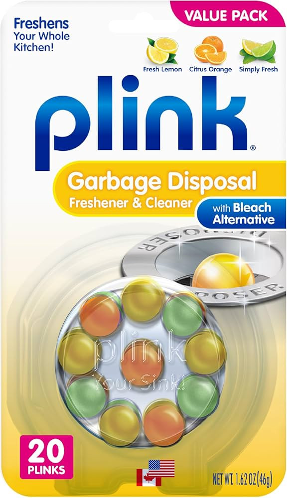 Plink Garbage Disposer Freshener and Cleaner, Sink Disposal Odor Eliminator, Quick and Easy-to-Us... | Amazon (US)
