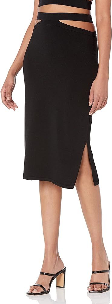 The Drop Women's Valentina Slim Cut-Out Pull-On Midi Sweater Skirt | Amazon (US)