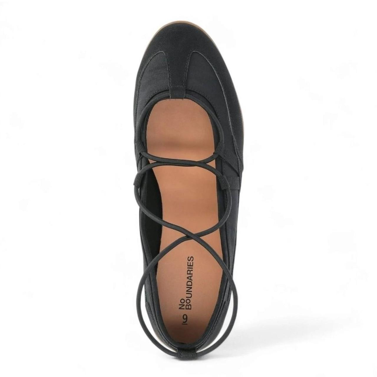No Boundaries Women's Ballet shoes - Black | Depop US