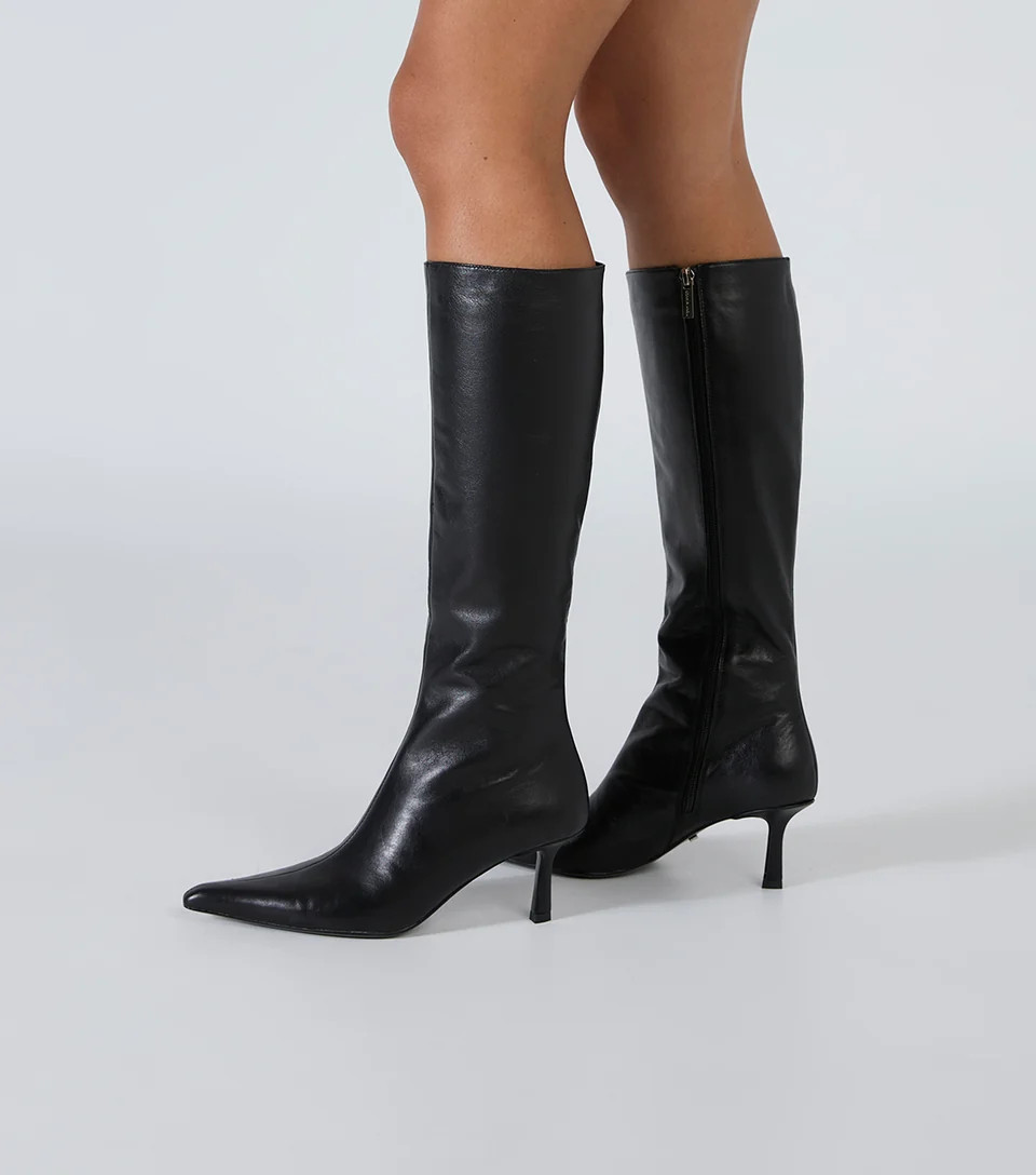 Quest Black Venice Calf Boots | Boots | Tony Bianco USA | Tony Bianco US