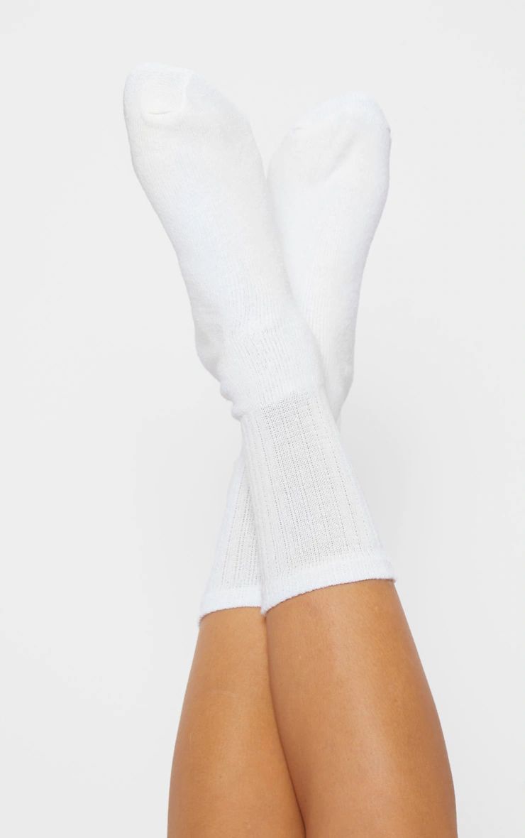 Basic White Sport Socks | PrettyLittleThing US