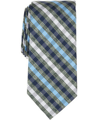 Men's Chesterwood Check Pattern Tie, Macy's Exclusive | Macy's