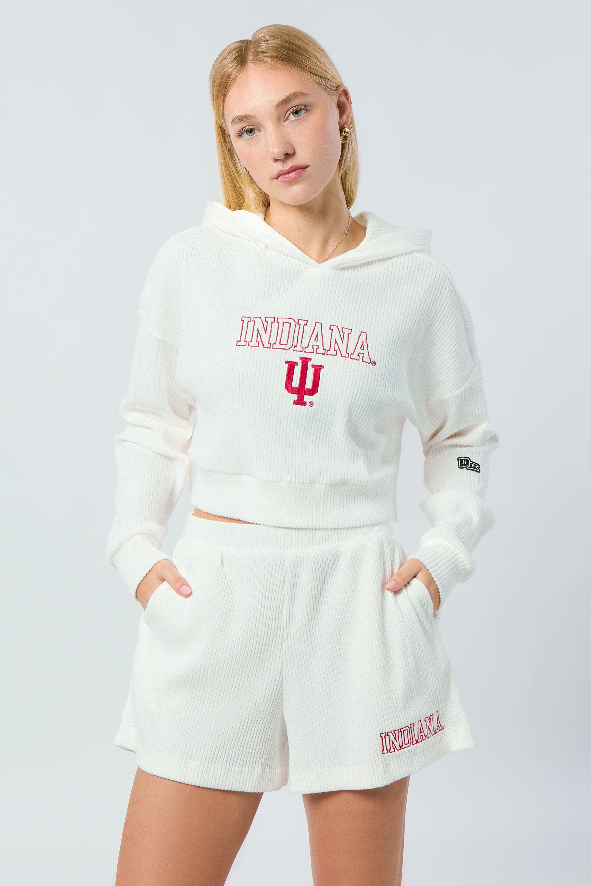 Indiana University Warm-Up Cropped Hoodie | Hype and Vice