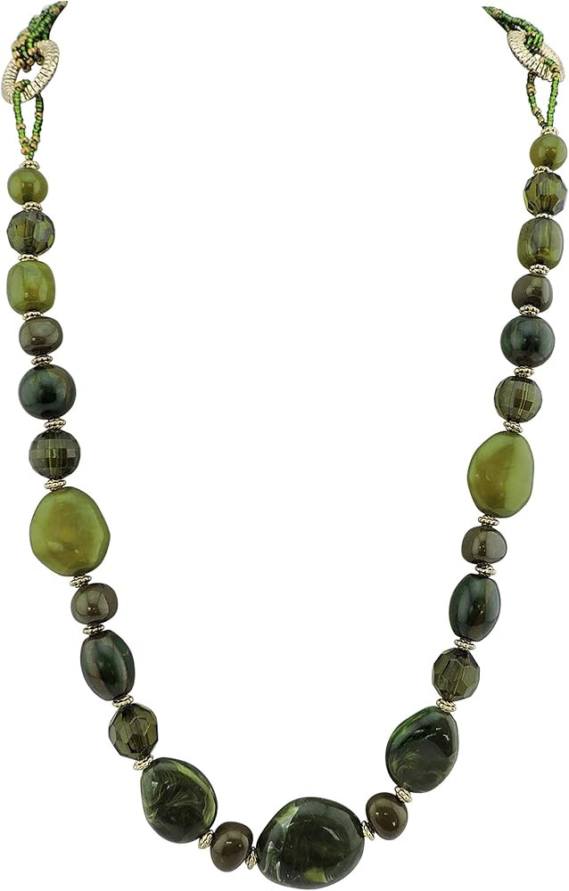 Bocar Long Beaded Necklace for Women Handmade Fashion Costume Chain Jewelry Gift | Amazon (US)