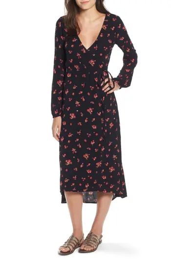 Women's Billabong Forever Wild Floral Print Wrap Dress | Nordstrom