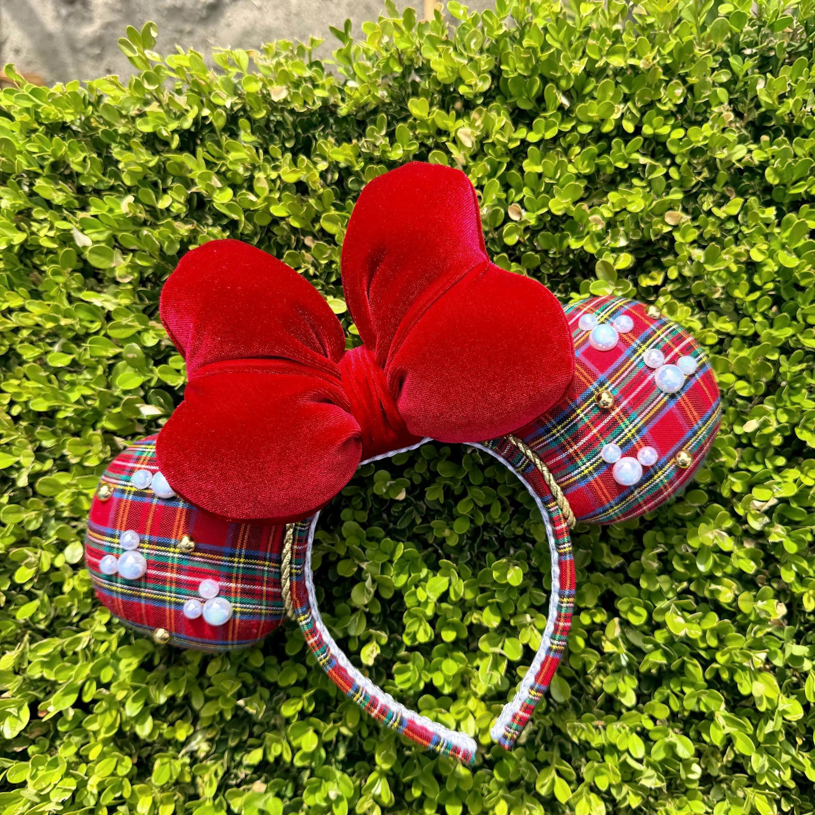 Plaid Christmas Minnie Ears | Etsy (Global)