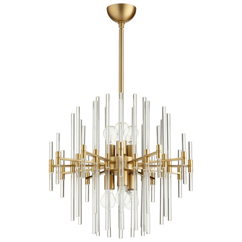 Quebec 6-Light Unique / Statement Geometric Chandelier | Wayfair North America
