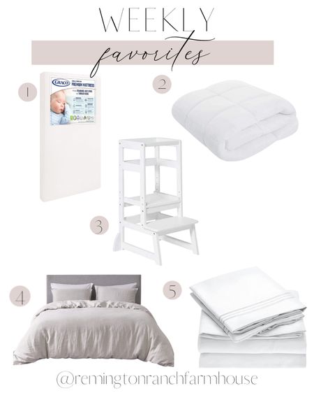 Weekly Favorites - Crib mattress - sheet set - duvet cover - duvet insert - step stool 

#LTKhome