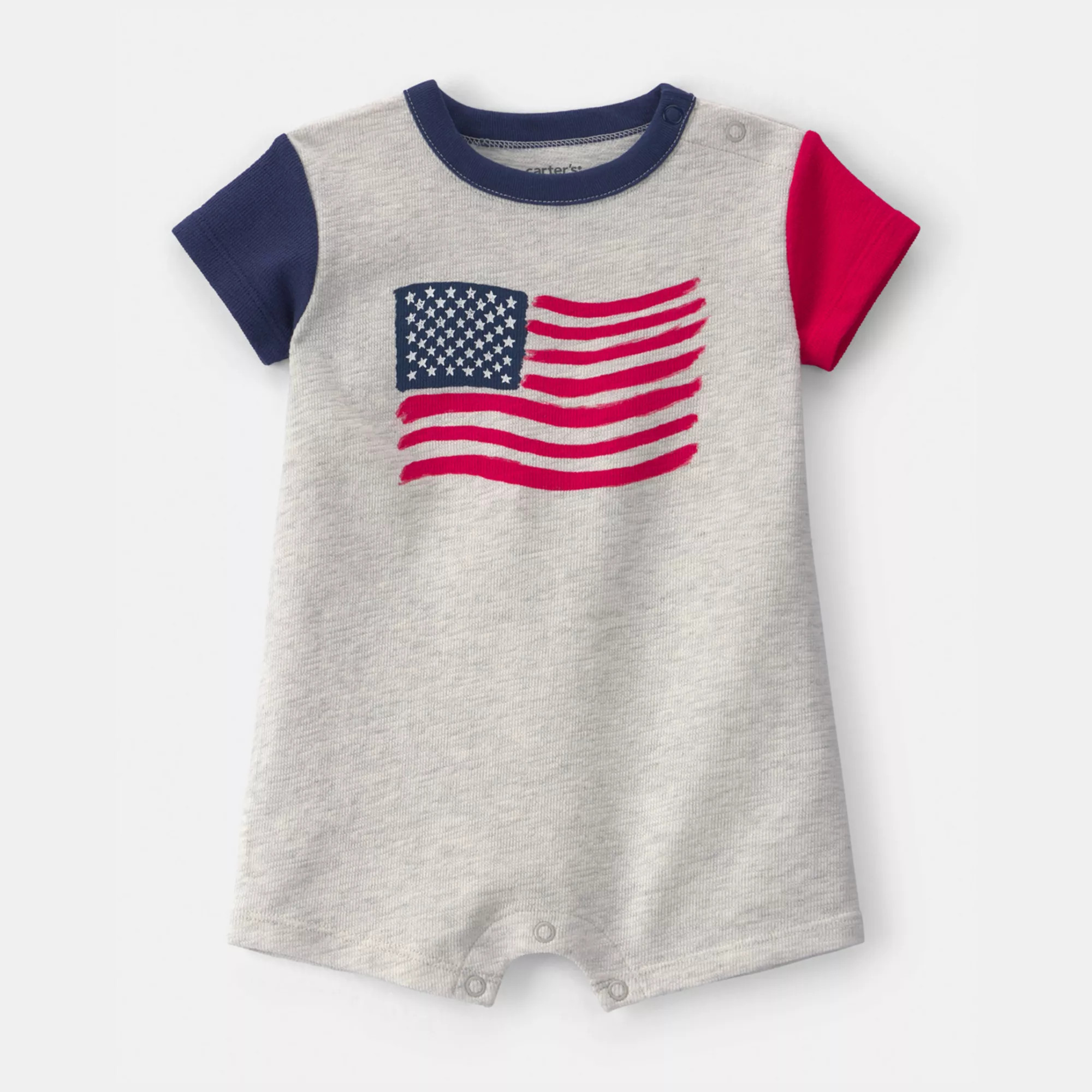 Baby Carter's American Flag Short-Sleeve Romper | Kohl's
