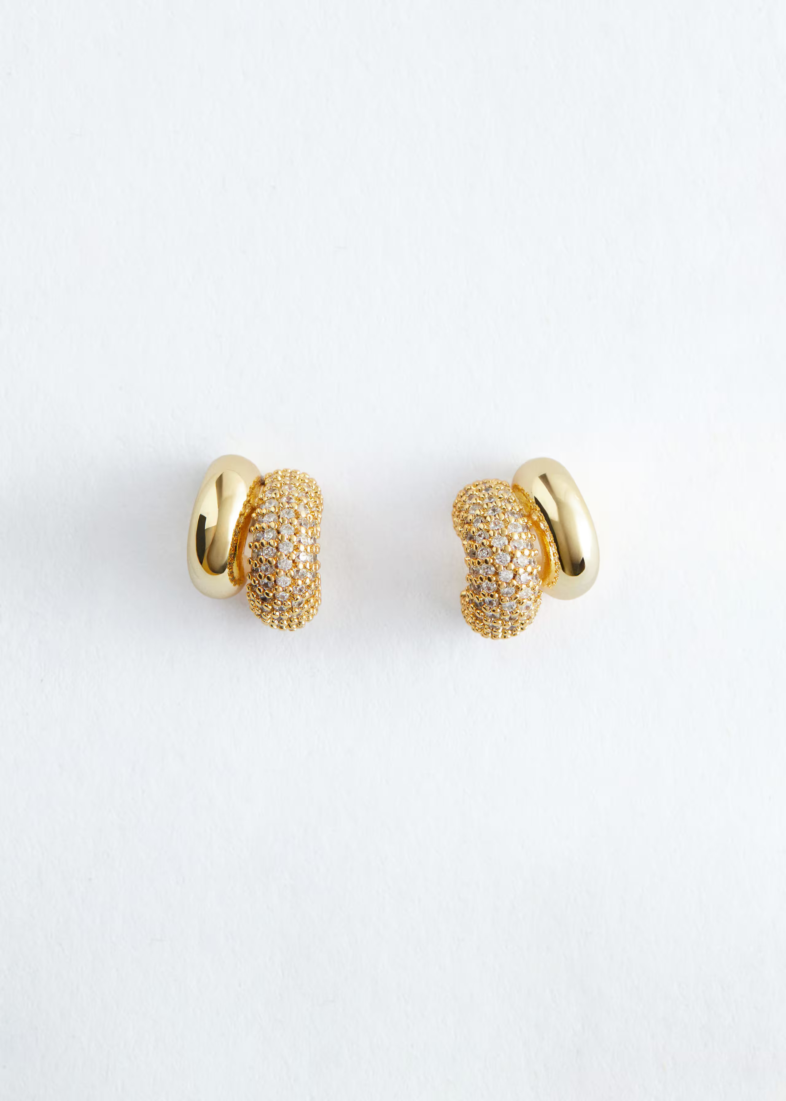 Two-Part Crystal Hoop Earrings | & Other Stories UK