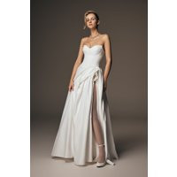 Elizabeth Strapless Corset Maxi Dress / White | MESHKI | XS | MESHKI US