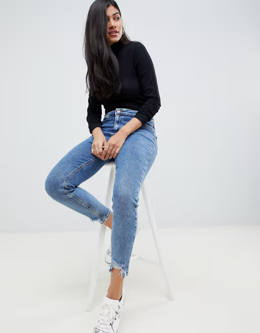 ASOS DESIGN turtleneck long sleeve top in black | ASOS US