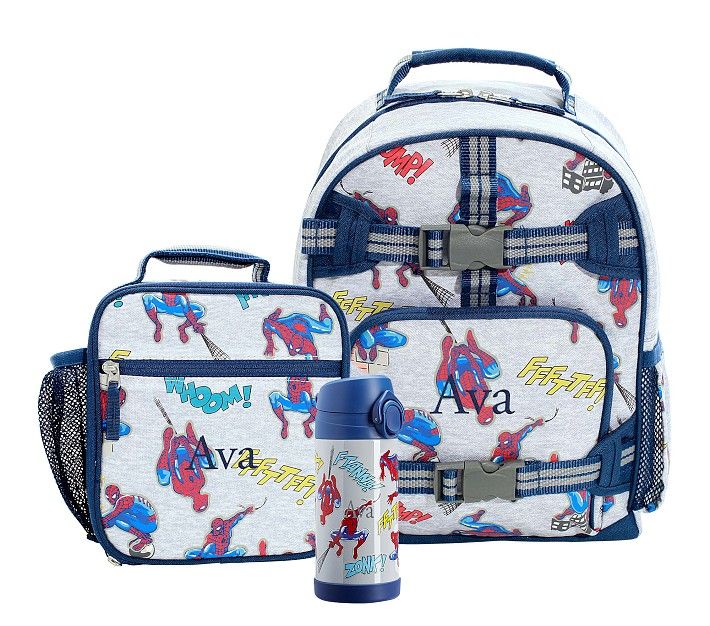 Mackenzie Marvel's Spider-Man Glow-in-the-Dark Backpack & Lunch Bundle, Set of 3 | Pottery Barn Kids