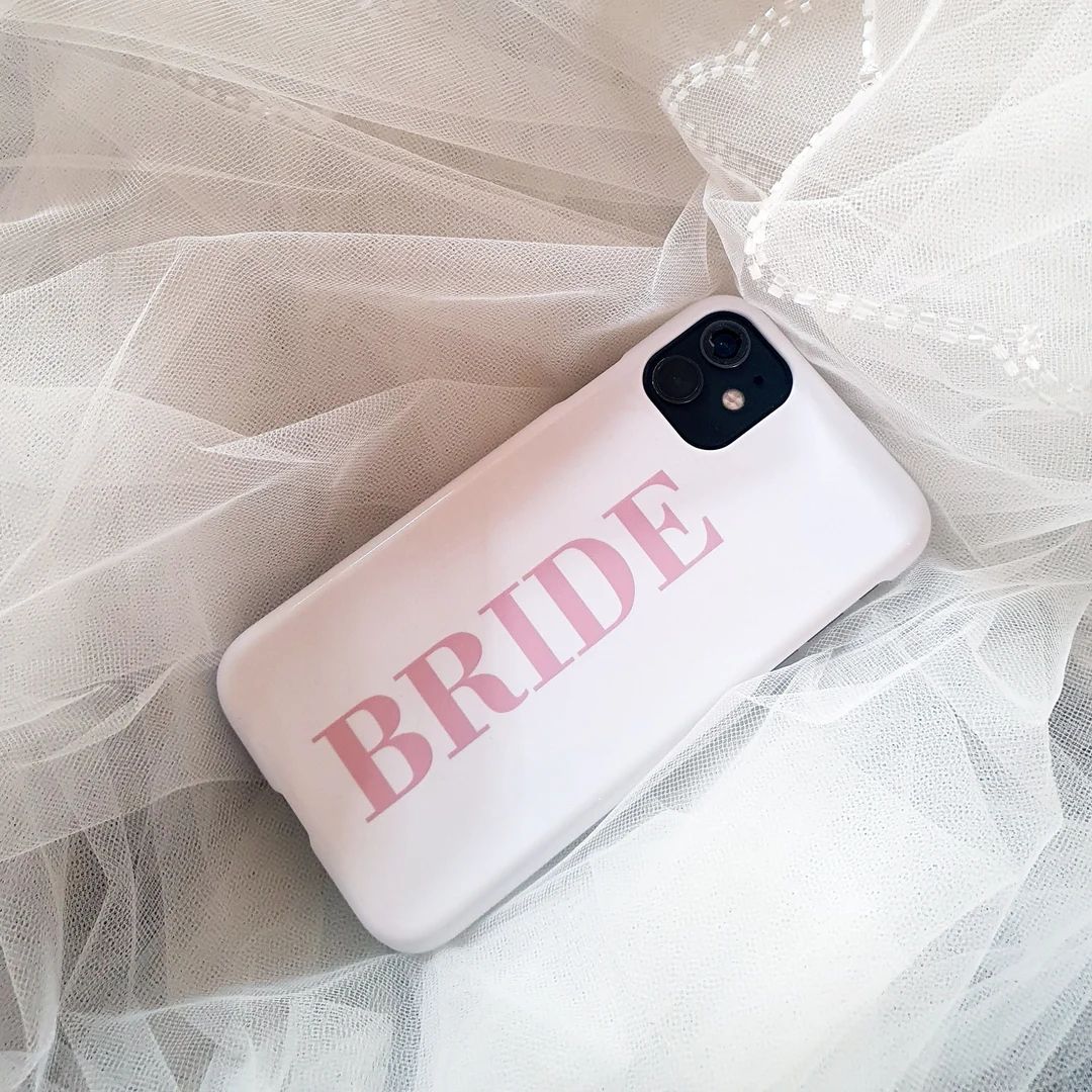 Bride white and dusty rose phone case - iPhone 13, iPhone 12 PRO max, bride to be, Samsung S21 ca... | Etsy (US)