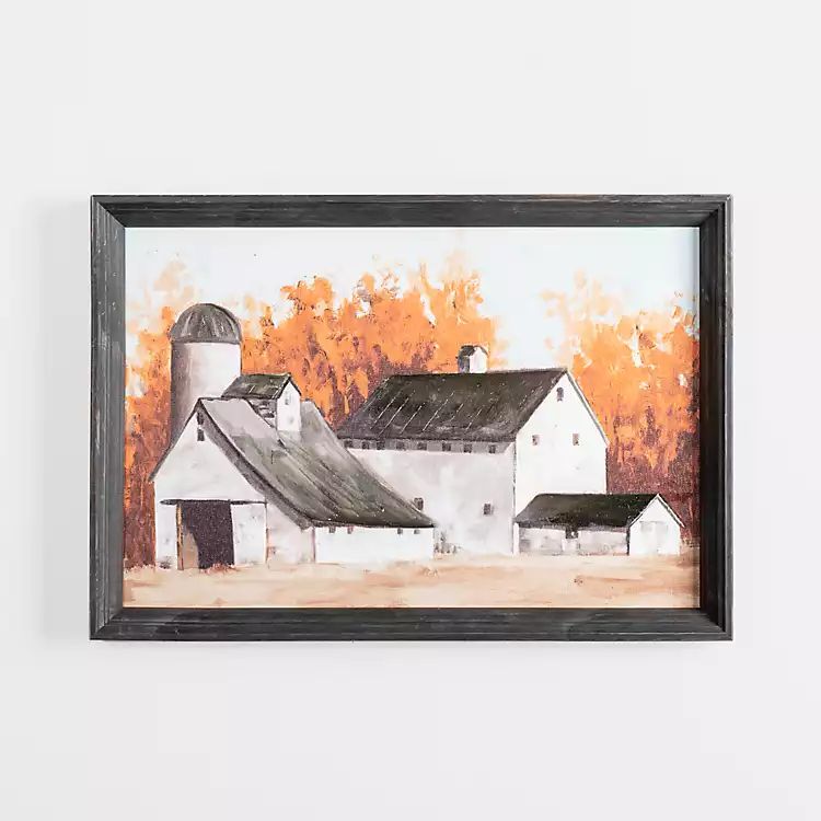 Barn Among the Fall Foliage Framed Art Print | Kirkland's Home