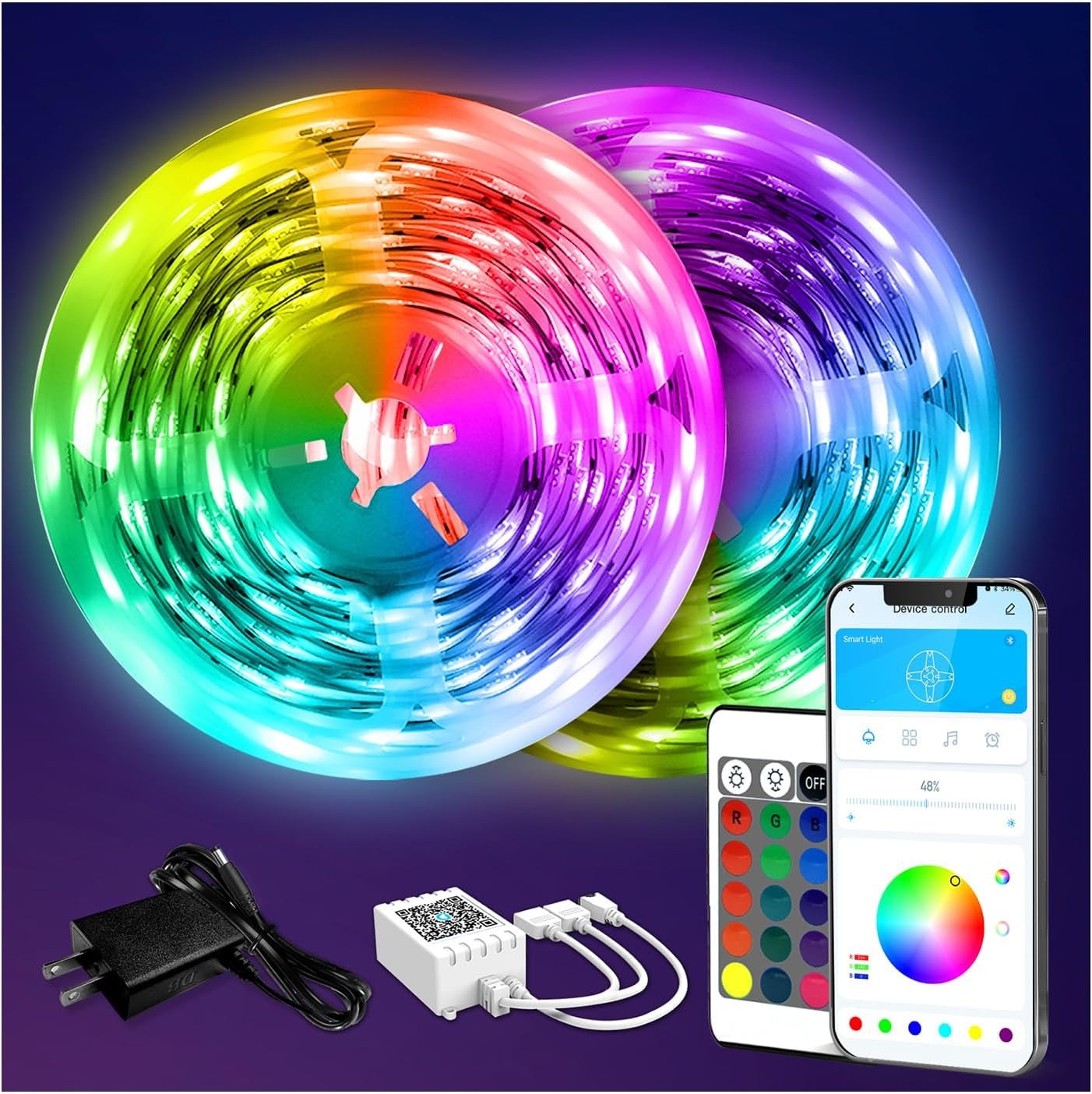 DAYBETTER 130ft LED Strip Lights Color Changing Lights Strip for Bedroom, Desk, Indoor Home Decor... | Amazon (US)