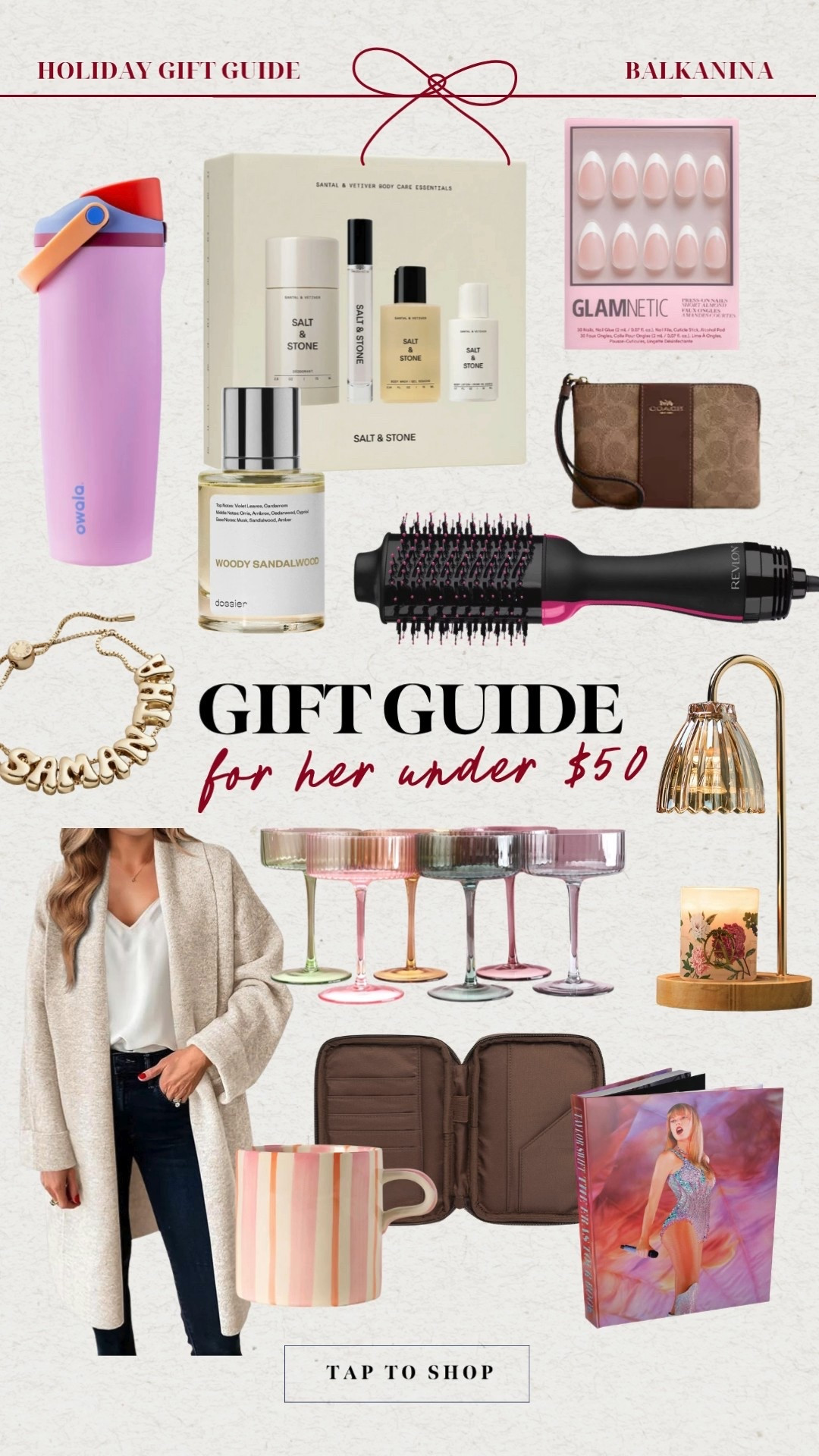Gift guide for her under $50! Everything she really wants for an affordable price! Some of my favs and gifts I'd love to receive. So many good finds. 

Christmas Gifts for her, gifts for mom, gifts for sister, gifts for mother in law, gifts for best friend, gifts for her under $50

#LTKGiftGuide #LTKFindsUnder50 #LTKHoliday