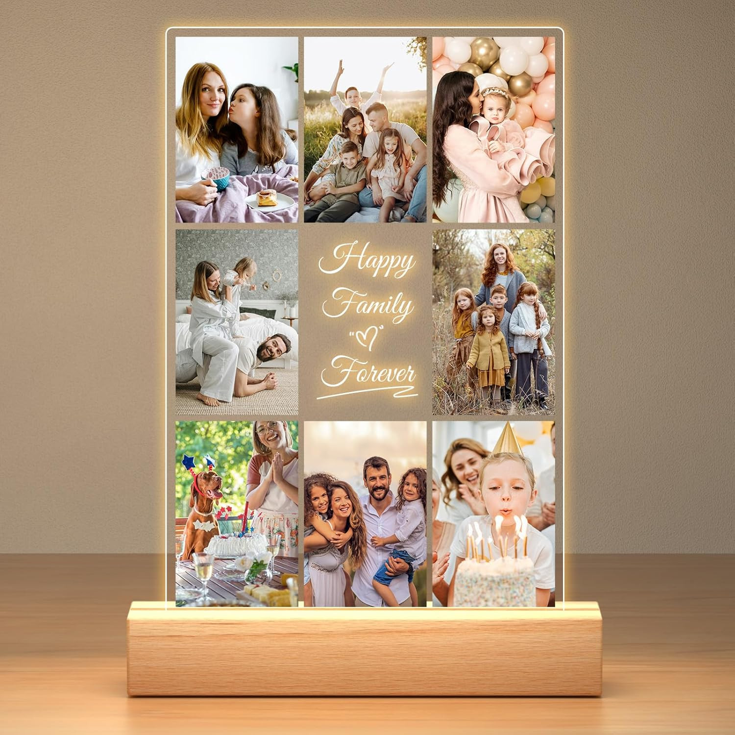 Personalized Picture Frames with Photos, Customized Photo Frames with Night Light, Personalized P... | Amazon (US)