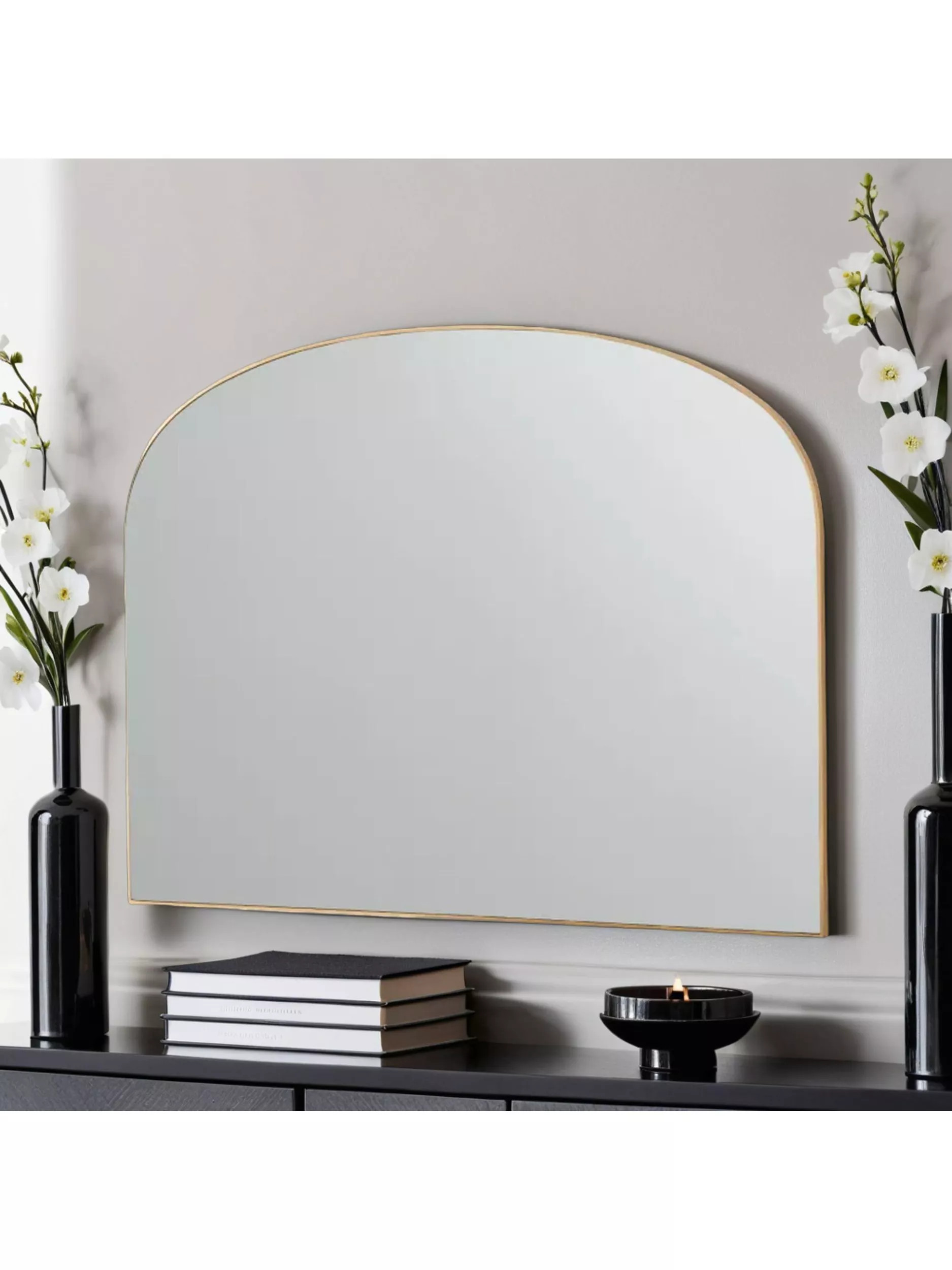 Yearn Wood Framed Overmantle Wall Mirror, 70 x 92cm | John Lewis (UK)