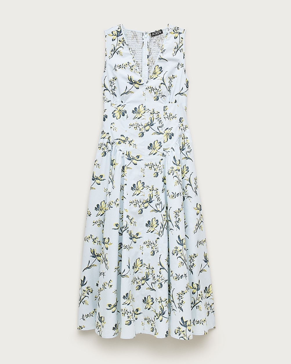 V-neck dress in lotus print | J. Crew US